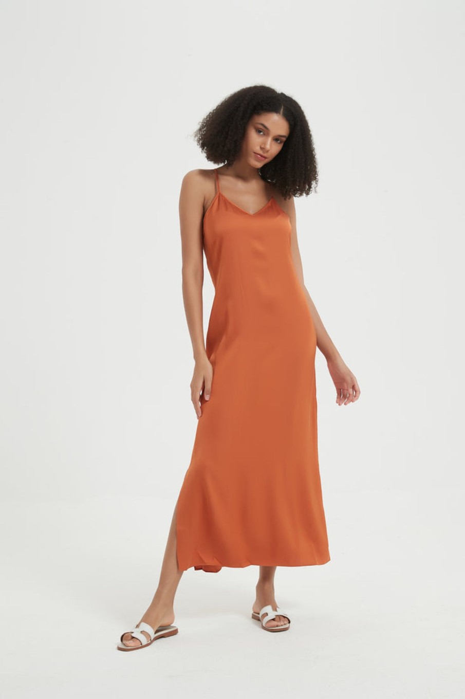 Women Grace Willow the Label | Arlo Slip Dress Copper