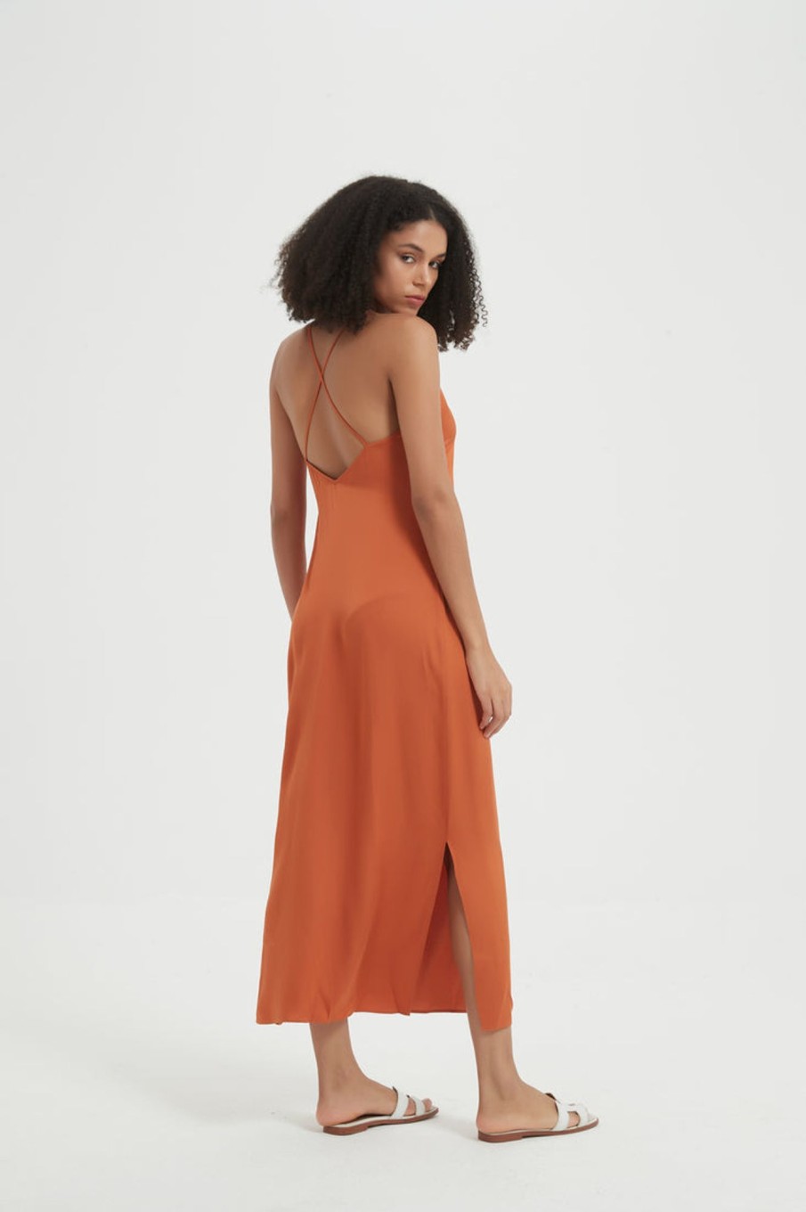 Women Grace Willow the Label | Arlo Slip Dress Copper