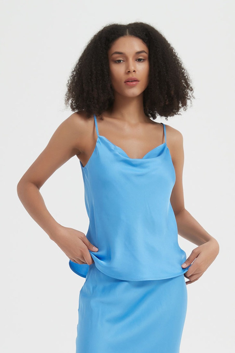 Women Grace Willow the Label | Arlo Slip Top Blue