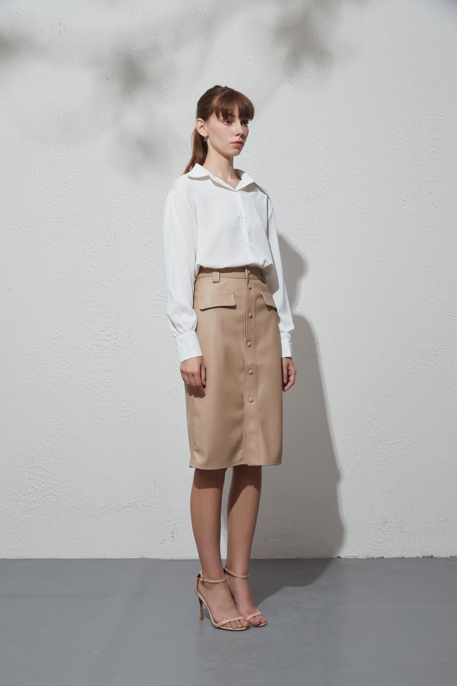 Women Grace Willow the Label | Asymm Skirt Sand