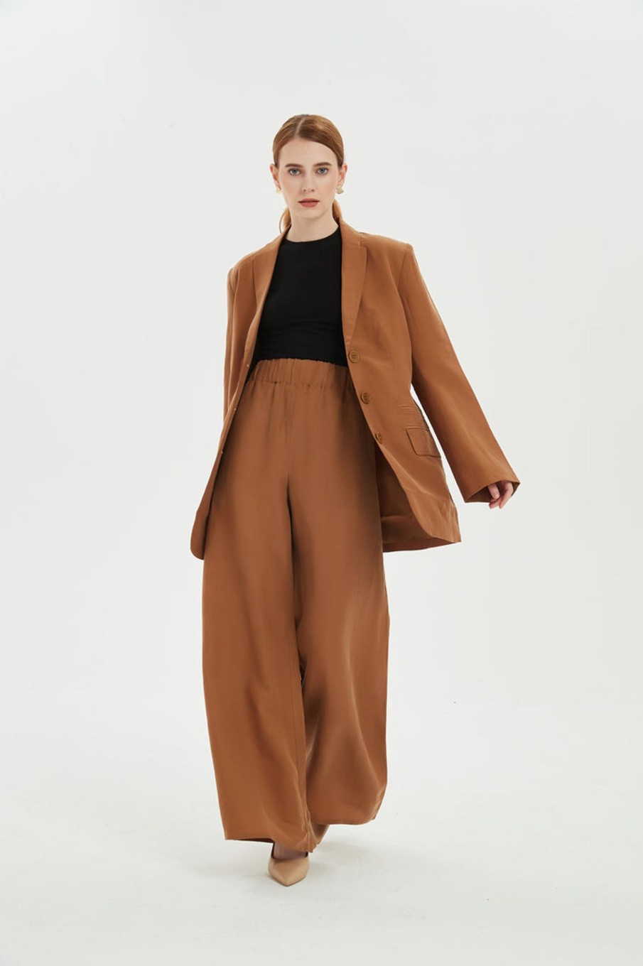 Women Grace Willow the Label | Amber Jacket Tabaco