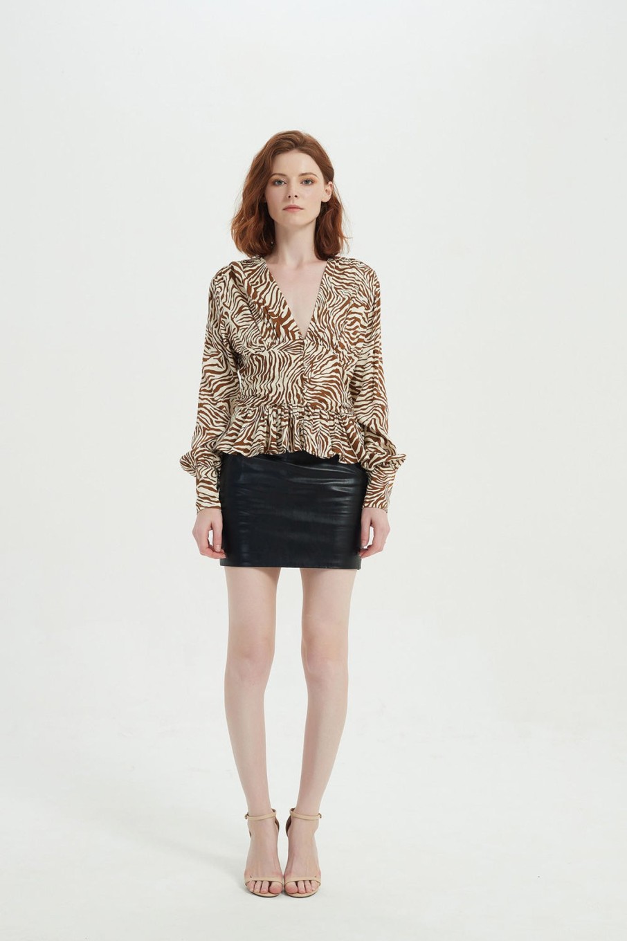 Women Grace Willow the Label | Lila Top Animal Print