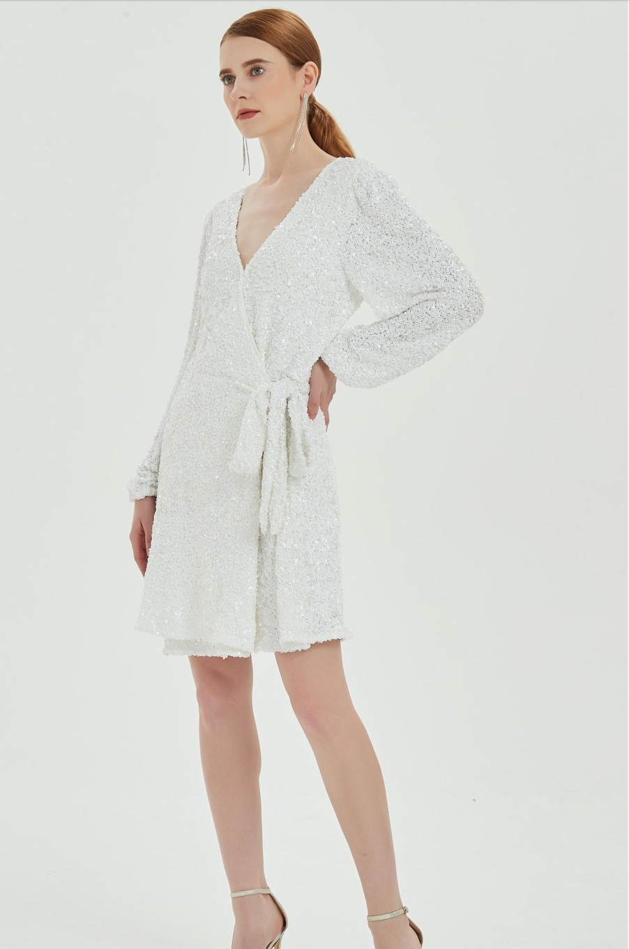 Women Grace Willow the Label | Ashley Mini Sequined Dress White