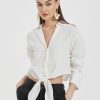 Women Grace Willow the Label | Vika Linen Shirt White