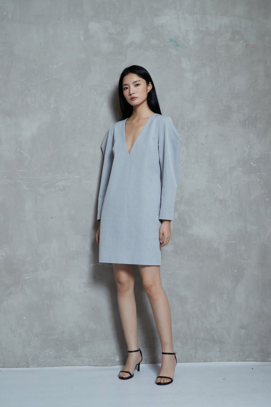 Women Grace Willow the Label | Mara Dress Smoke Grey