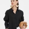 Women Grace Willow the Label | Eliza Linen Shirt Black