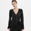 Women Grace Willow the Label | Ashley Sequined Minidress Black