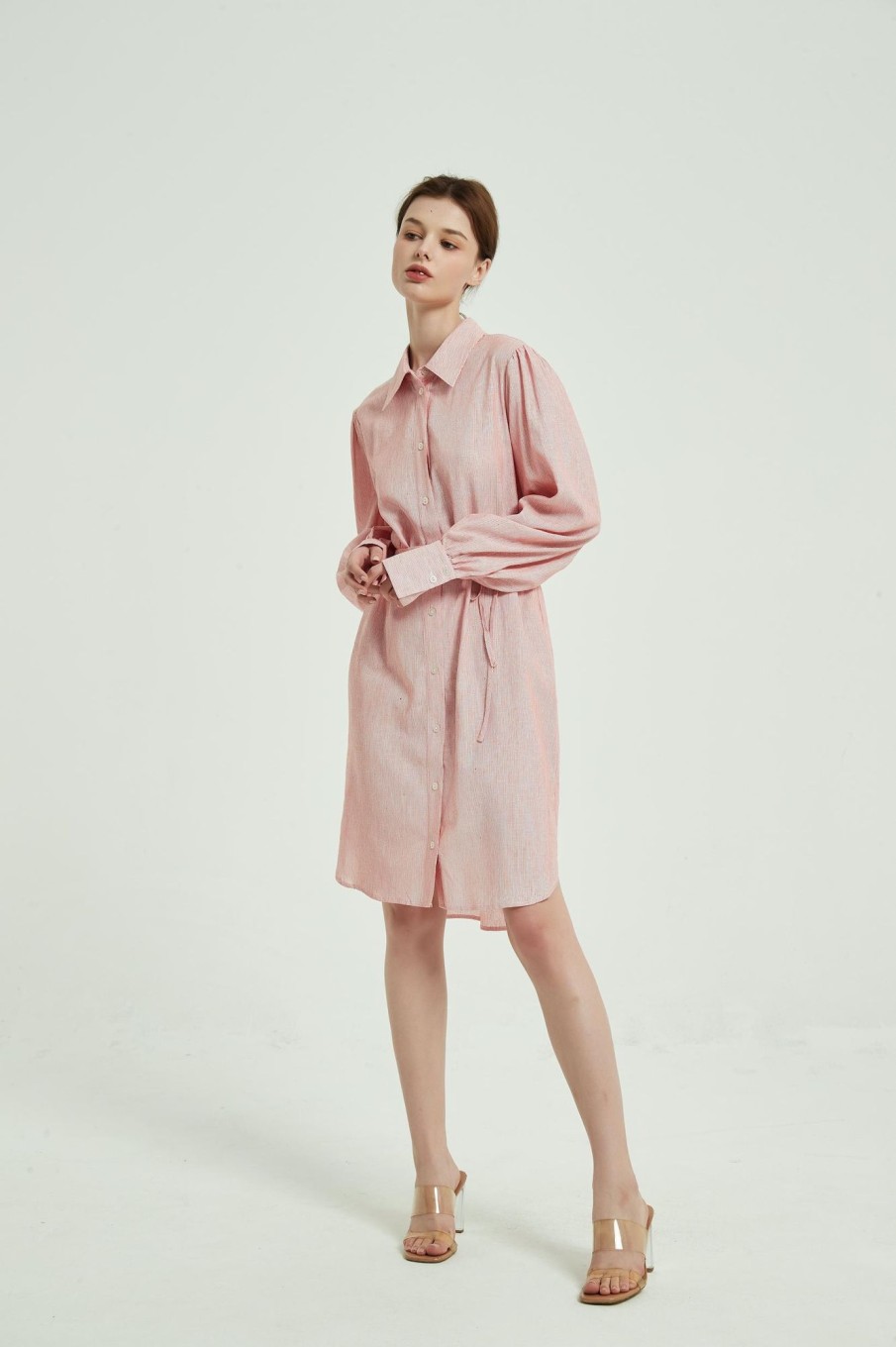 Women Grace Willow the Label | Juno Shirt Dress Red Stripe