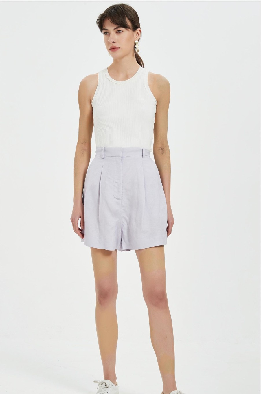 Women Grace Willow the Label | Janie Shorts Lilac