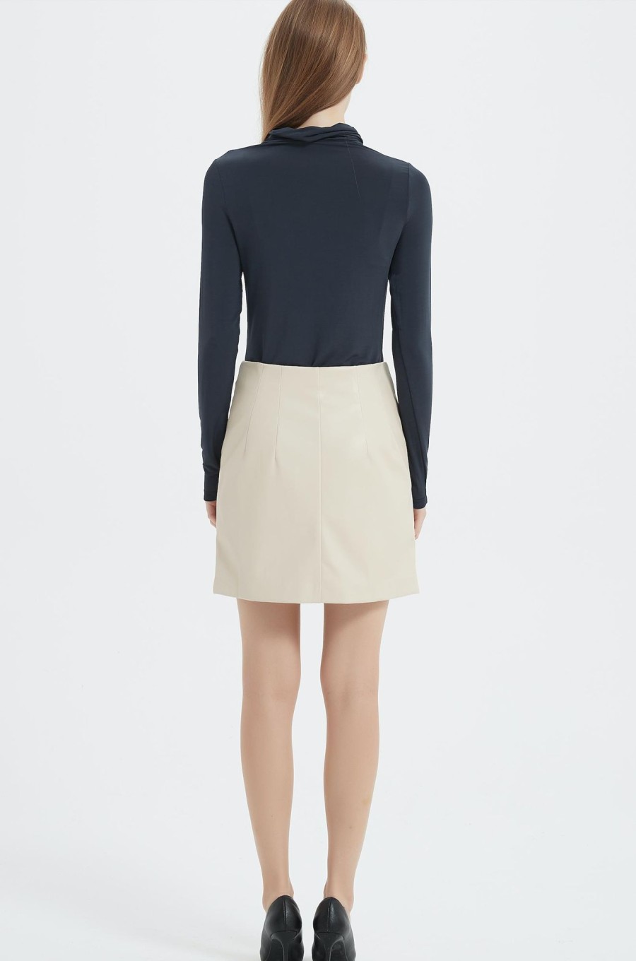 Women Grace Willow the Label | Abby Mini Skirt Ivory