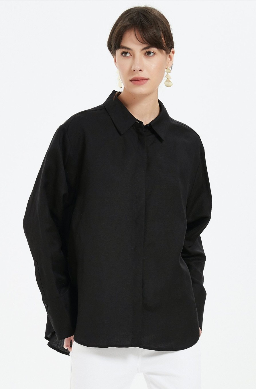 Women Grace Willow the Label | Galla Shirts Black