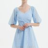 Women Grace Willow the Label | Lulu Puff Sleeve Dress Light Blue