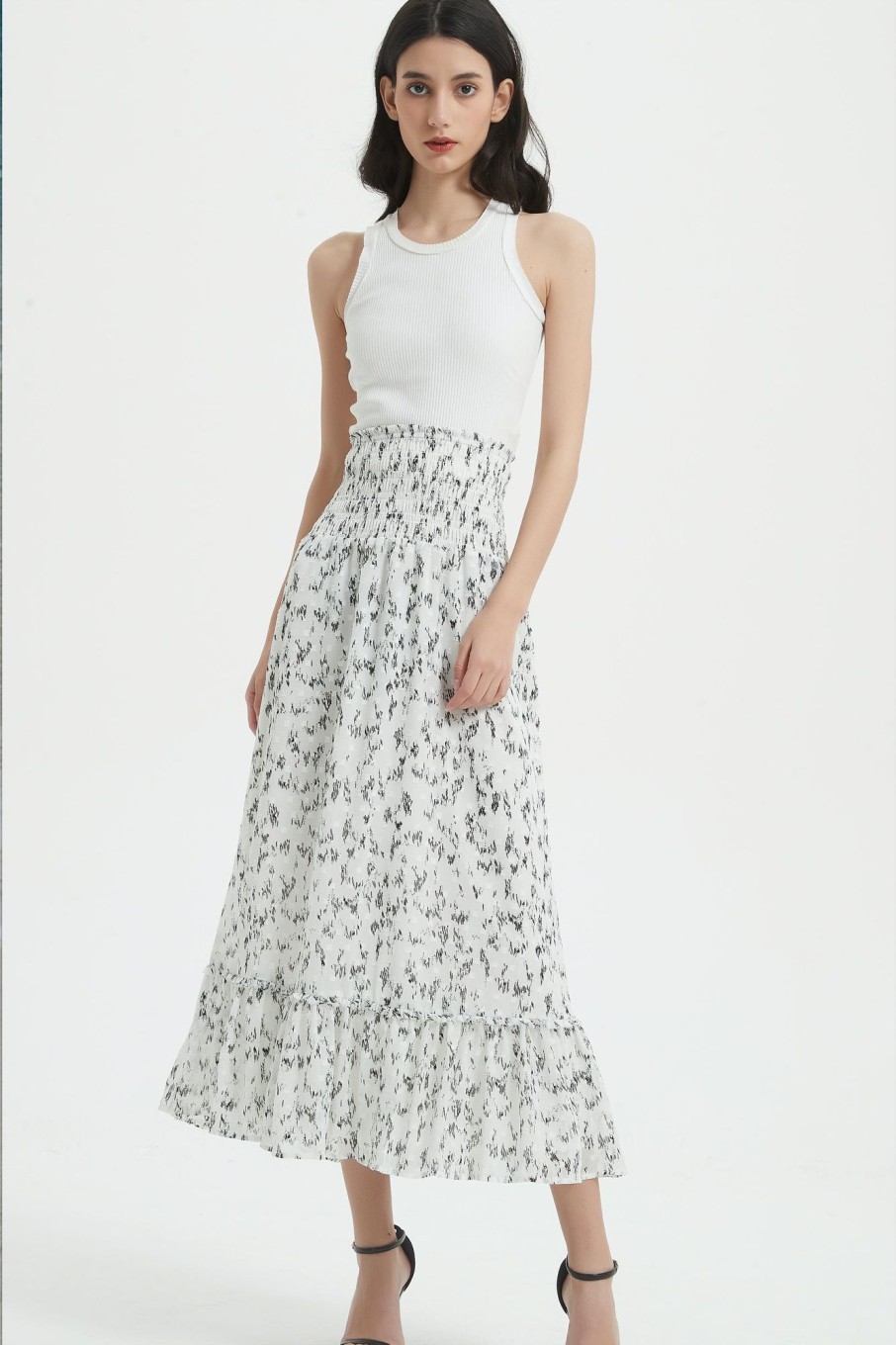 Women Grace Willow the Label | Winnie Maxi Skirt White