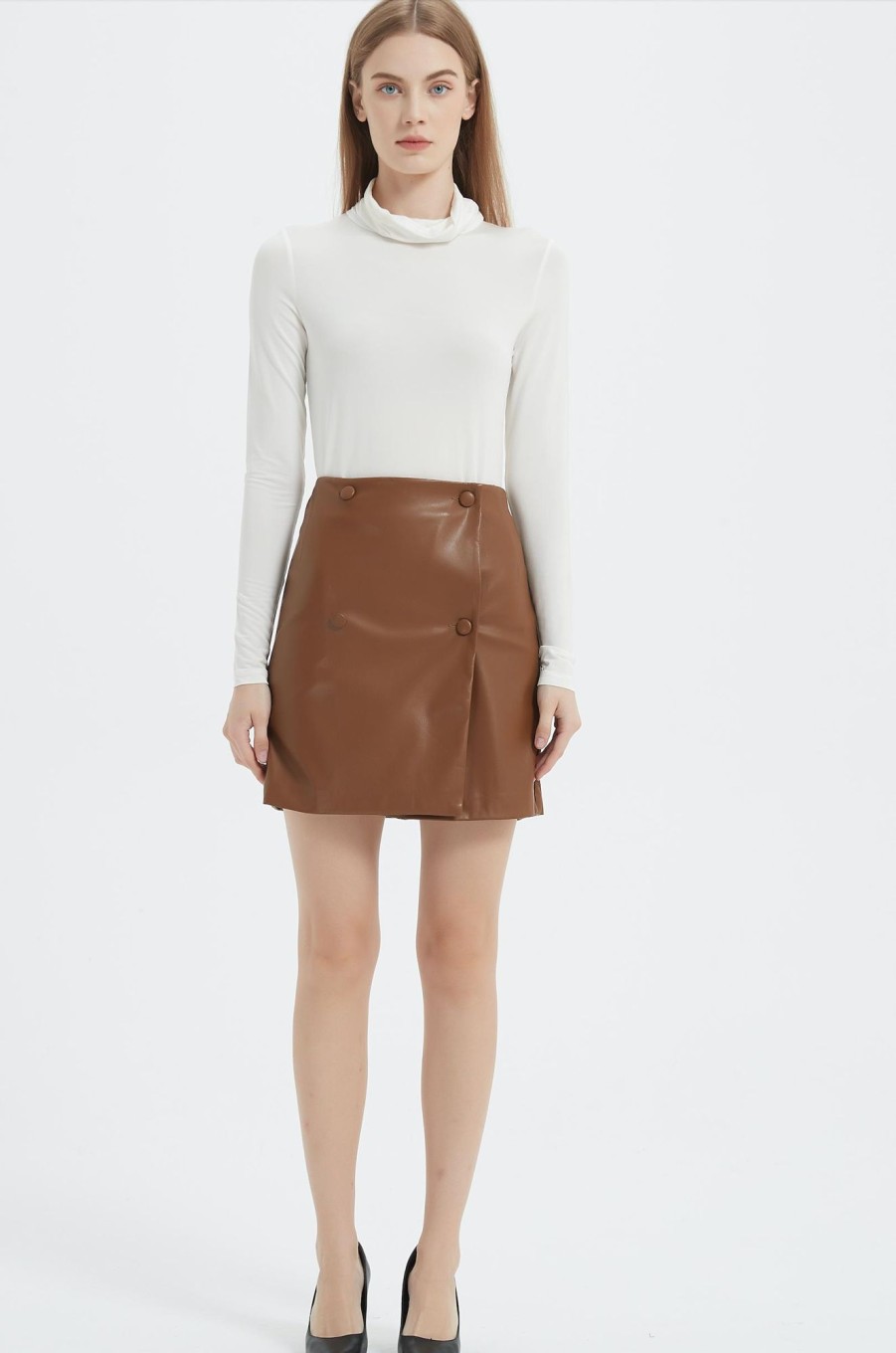 Women Grace Willow the Label | Abby Mini Skirt Brown