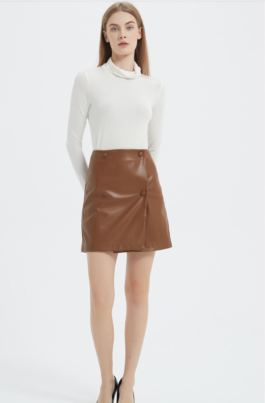 Women Grace Willow the Label | Abby Mini Skirt Brown