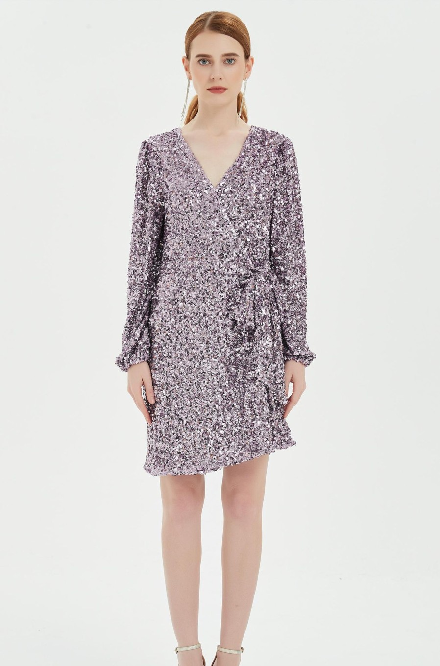 Women Grace Willow the Label | Ashley Mini Sequined Dress Lavender