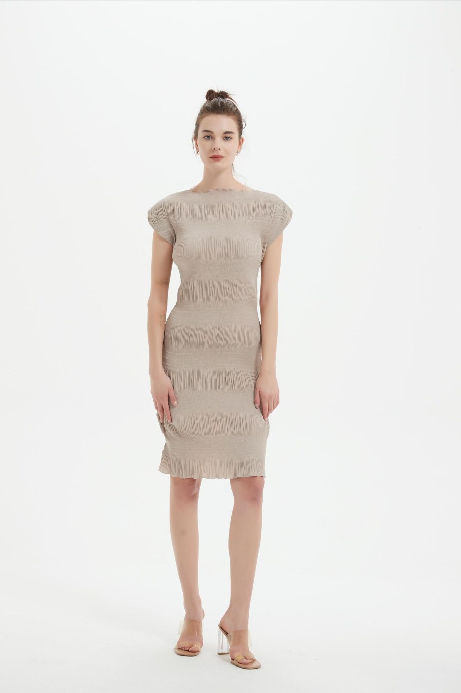 Women Grace Willow the Label | Vika Dress Stone