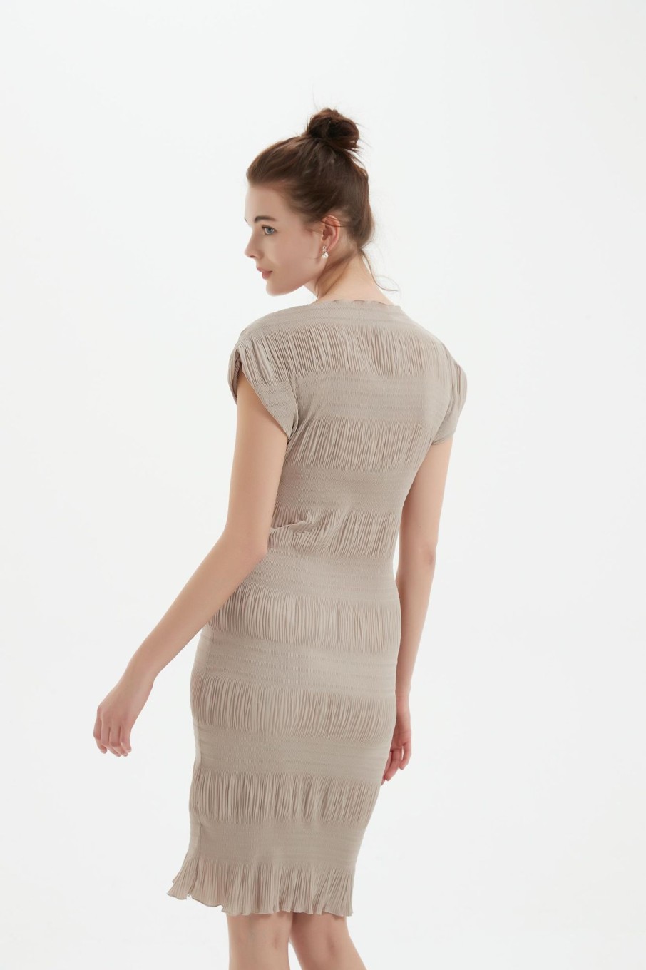 Women Grace Willow the Label | Vika Dress Stone