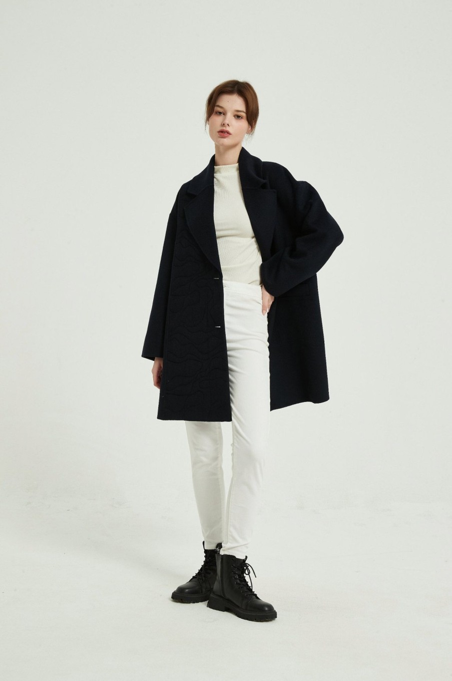 Women Grace Willow the Label | Roxy Oversize Coat Navy