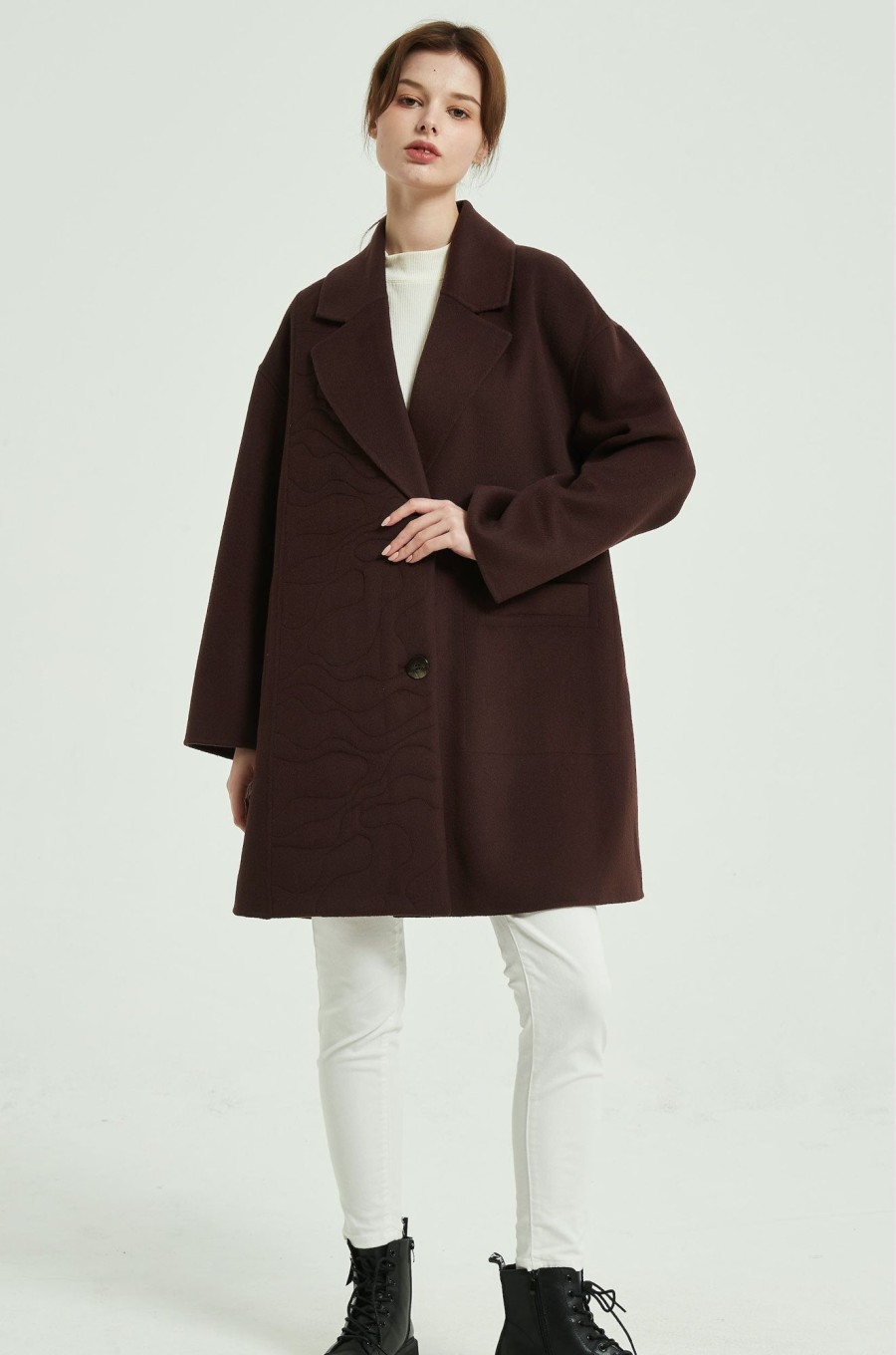 Women Grace Willow the Label | Roxy Oversize Coat Brown