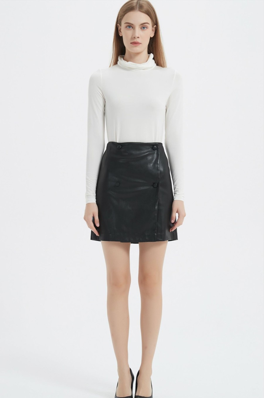 Women Grace Willow the Label | Abby Mini Skirt Black