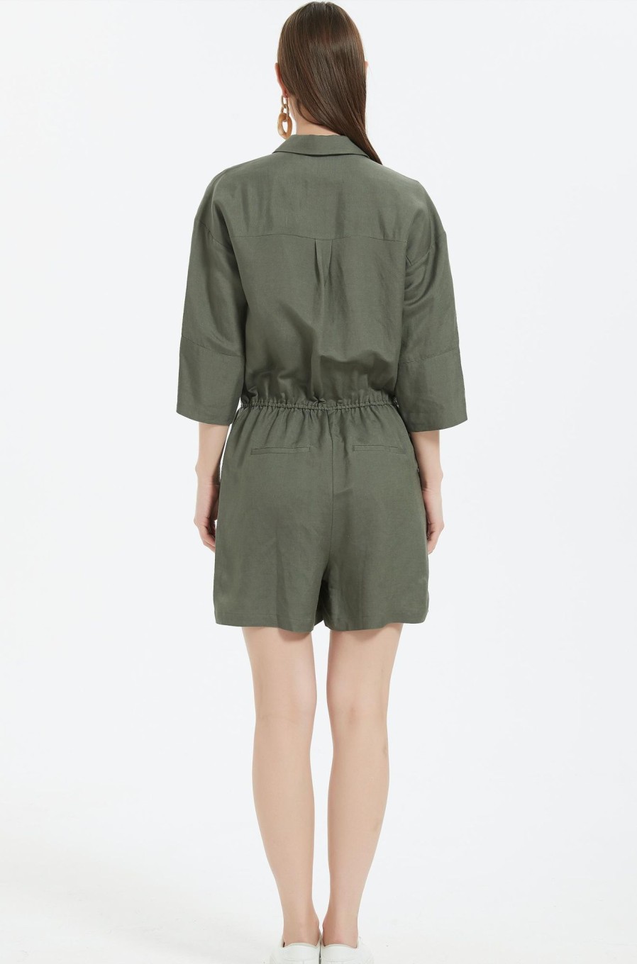 Women Grace Willow the Label | Iris Playsuit Olivine