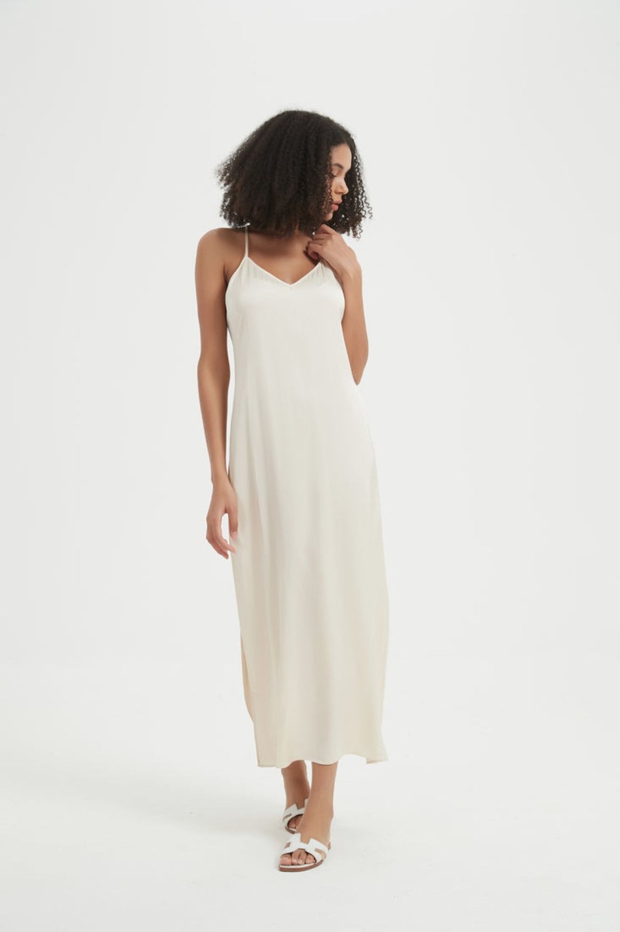 Women Grace Willow the Label | Arlo Slip Dress Ivory