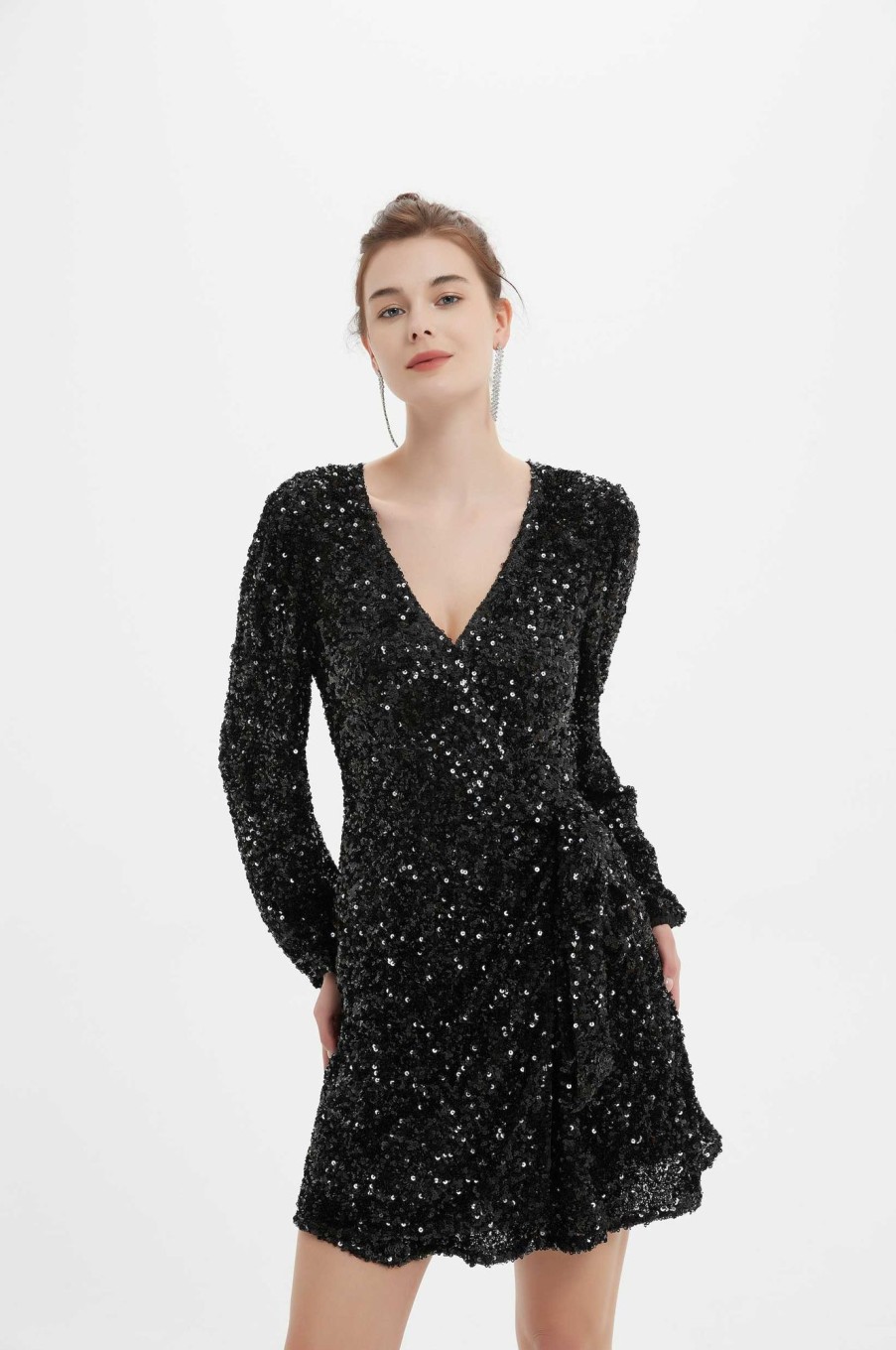 Women Grace Willow the Label | Ashley Mini Sequined Dress Black