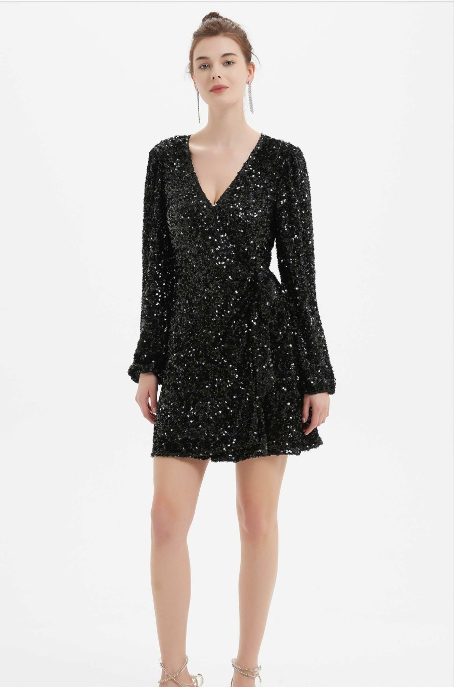 Women Grace Willow the Label | Ashley Mini Sequined Dress Black