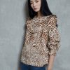 Women Grace Willow the Label | Joy Blouse Animal Print