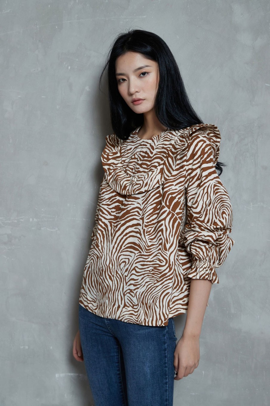 Women Grace Willow the Label | Joy Blouse Animal Print