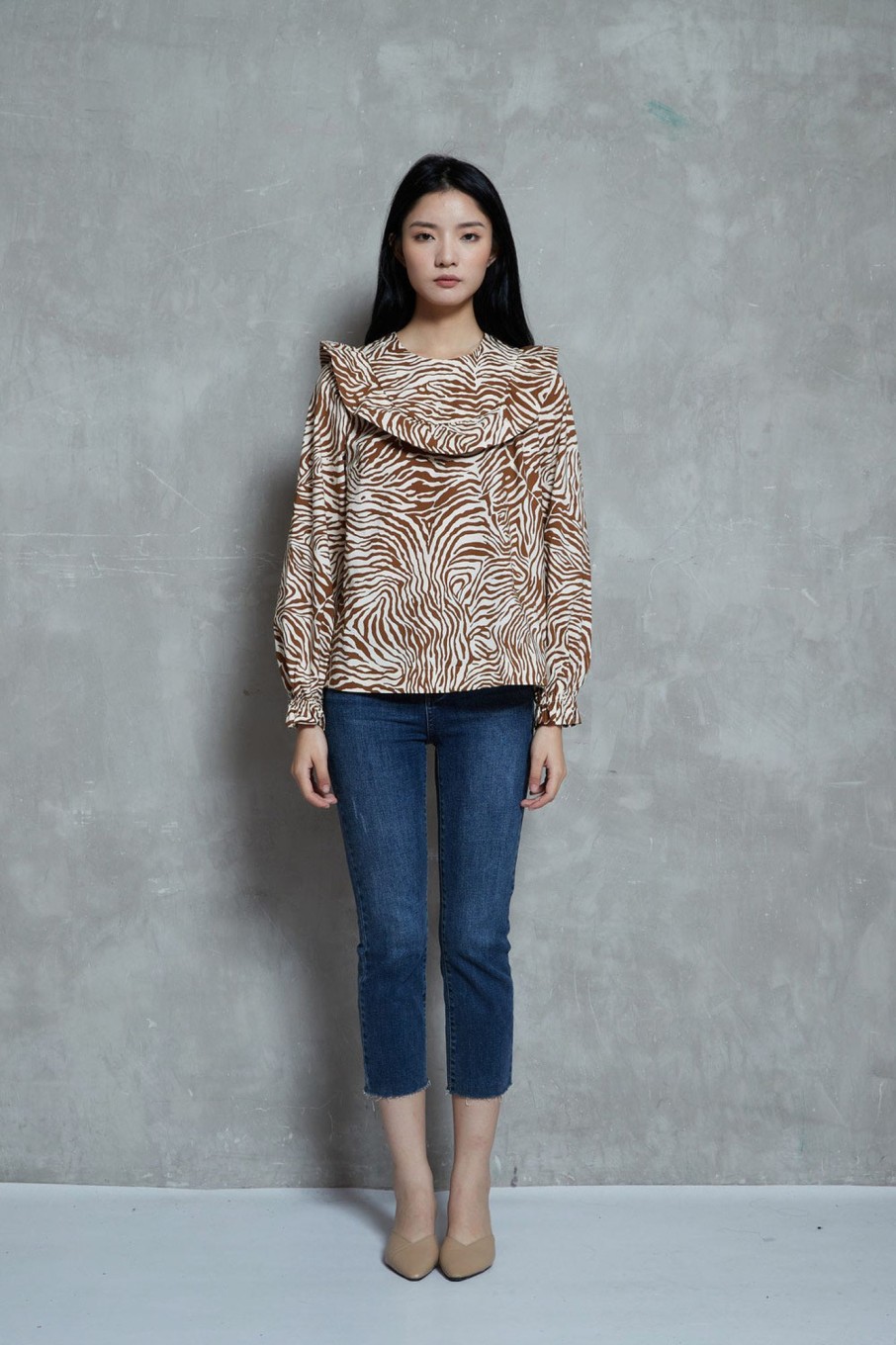 Women Grace Willow the Label | Joy Blouse Animal Print