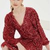 Women Grace Willow the Label | Ashley Mini Sequined Dress Coral