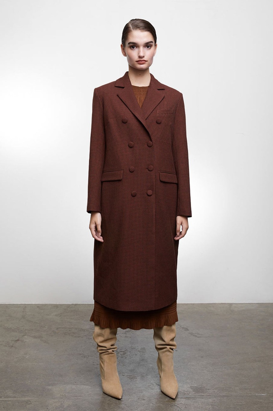 Women Grace Willow the Label | Dillon Coat Houndstooth