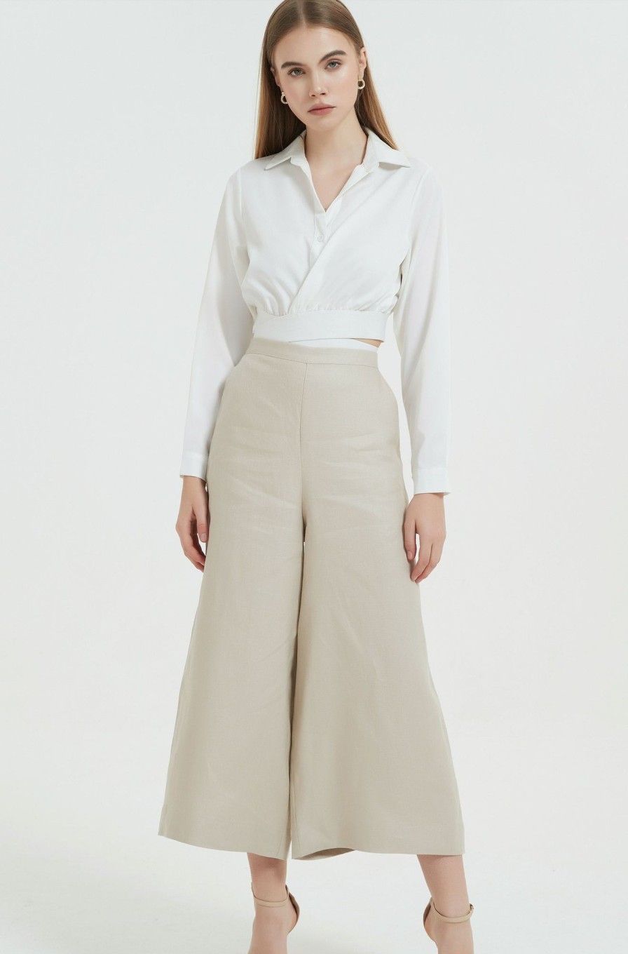 Women Grace Willow the Label | Celine Culotte Sand