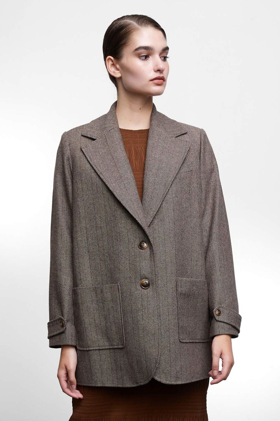 Women Grace Willow the Label | Andy Coat Herringbone