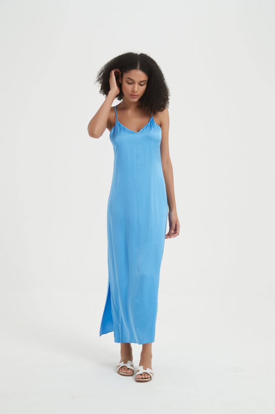 Women Grace Willow the Label | Arlo Slip Dress Blue